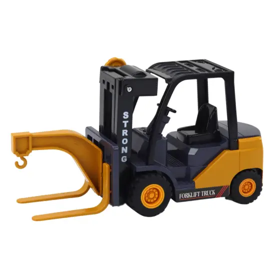 Forklift With Hook Adjustable Friction Drive Yellow Žaisliniai automobiliai