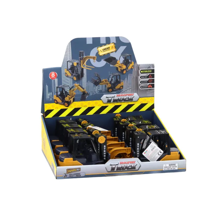 Forklift With Hook Adjustable Friction Drive Yellow Leluautot