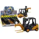 Forklift With Hook Adjustable Friction Drive Yellow Žaisliniai automobiliai
