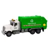 Garbage truck Garbage bins Lights Sounds Drive White and green Žaisliniai automobiliai