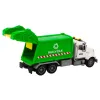 Garbage truck Garbage bins Lights Sounds Drive White and green Žaisliniai automobiliai