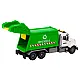 Garbage truck Garbage bins Lights Sounds Drive White and green Žaisliniai automobiliai