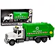 Garbage truck Garbage bins Lights Sounds Drive White and green Žaisliniai automobiliai