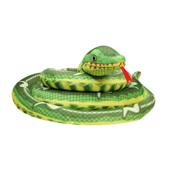 Green Snake Plush Mascot 400 cm Pliušiniai žaislai