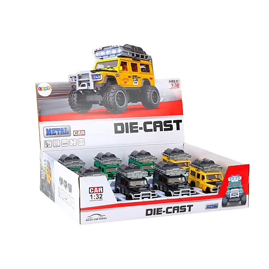 Guard Off-Road Car 1:32 Metal Drive Lights Sounds Žaisliniai automobiliai