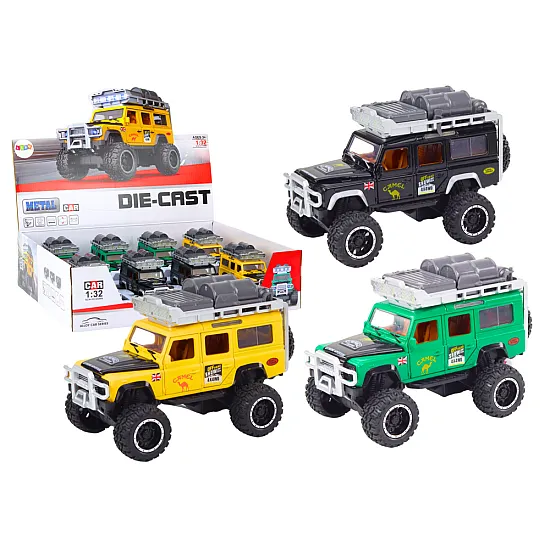 Guard Off-Road Car 1:32 Metal Drive Lights Sounds Žaisliniai automobiliai