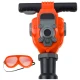 Handyman Set Pneumatic Hammer Glasses Orange Darbo įrankiai