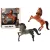 A figurine of a little horse standing on two legs