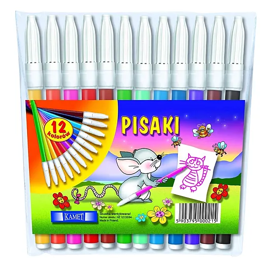 KAMET flomasteriai 12 spalvų