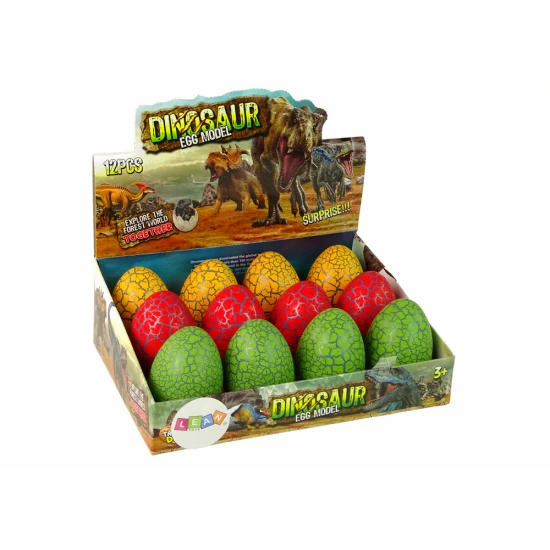 Dideli dinozaurų kiaušiniai ir dinozaurai 8 cm Dinozaurai