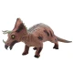 Didelė rudo Triceratops dinosauro figurėlė su garso efektu Dinozaurai