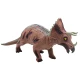Didelė rudo Triceratops dinosauro figurėlė su garso efektu Dinozaurai