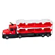 Raudono sunkvežimio rinkinys Žaisliniai automobiliai