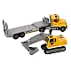 Lora Truck Crawler Excavator Lights Sounds Drive Yellow Žaisliniai automobiliai