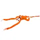 Mascot Plush Monkey with Baby, Orange 90 cm Pliušiniai žaislai