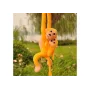 Plush monkey with baby, yellow, 70 cm