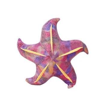 Фиолетовая плюшевая морская звезда