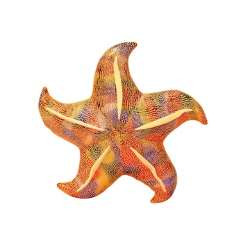 Жёлтая плюшевая морская звезда