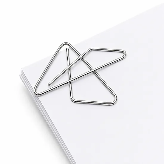 Metal butterfly-shaped paper clips, 32 mm, 50 pieces.