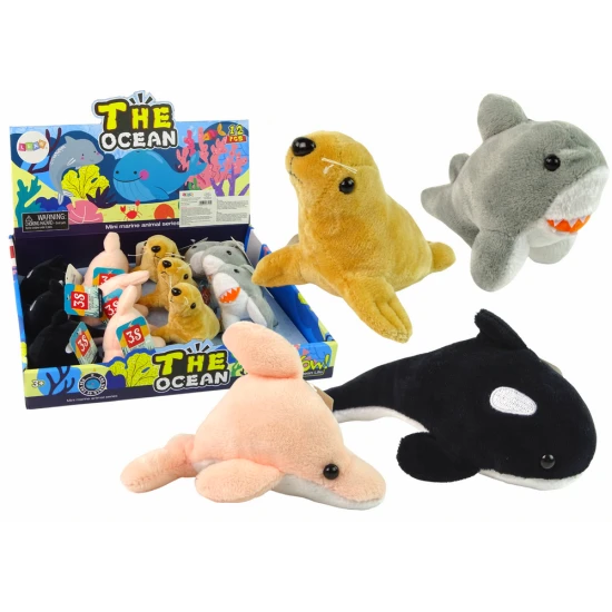 Mini pliušiniai jūrų gyvūnai 4 modeliai Pliušiniai žaislai