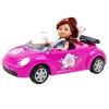 Mini Doll Car Cabriolet Dog Set Žaisliniai automobiliai