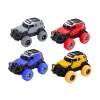 Off-Road Car 1:32 Metal Rubber Wheels Lights Sounds Drive Žaisliniai automobiliai