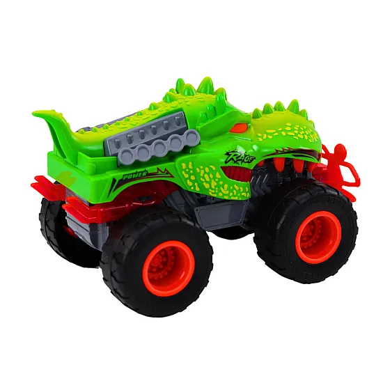Off-Road Car Dinosaur T-Rex Lights Sounds Drive Green Toy cars