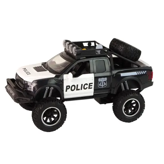Offroad Vehicle Raptor Police Opening Door Sound Light Žaisliniai automobiliai