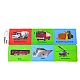 Set of Metal Car with Camper Trailer Orange Žaisliniai automobiliai