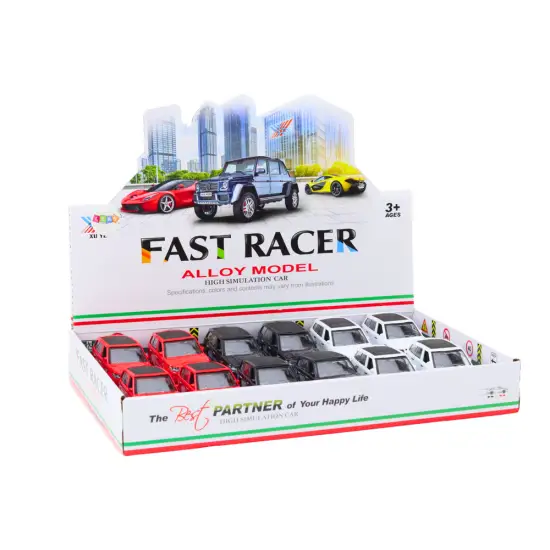 Passenger Car 1:36 Drive Metal Black White Red Žaisliniai automobiliai