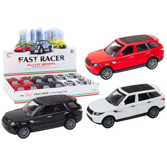 Passenger Car 1:36 Drive Metal Black White Red Žaisliniai automobiliai