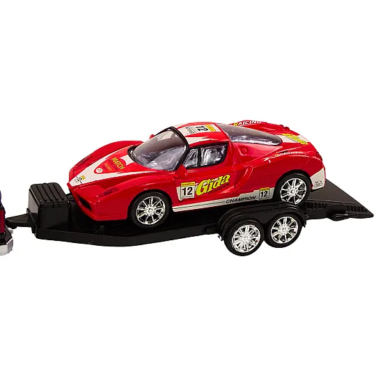 Pickup Truck With Tow Truck Semi-Trailer Sports Car Off-road Set Žaisliniai automobiliai