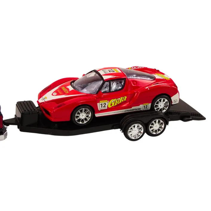 Pickup Truck With Tow Truck Semi-Trailer Sports Car Off-road Set Žaisliniai automobiliai