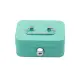 Piggy Bank Storage Box, Lockable, Two Keys, Metal, Turquoise Lavinamieji