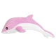 Pink dolphin plush mascot 70 cm Pliušiniai žaislai