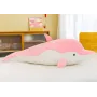 Vaaleanpunainen delfiini pehmo maskotti 70 cm
