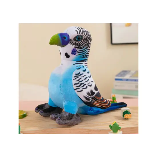 Plush Blue Parrot Mascot 20 cm Pliušiniai žaislai