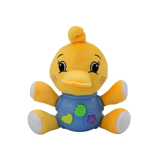 Plush Duck Interactive Plush Yellow Playing 19 cm Pliušiniai žaislai