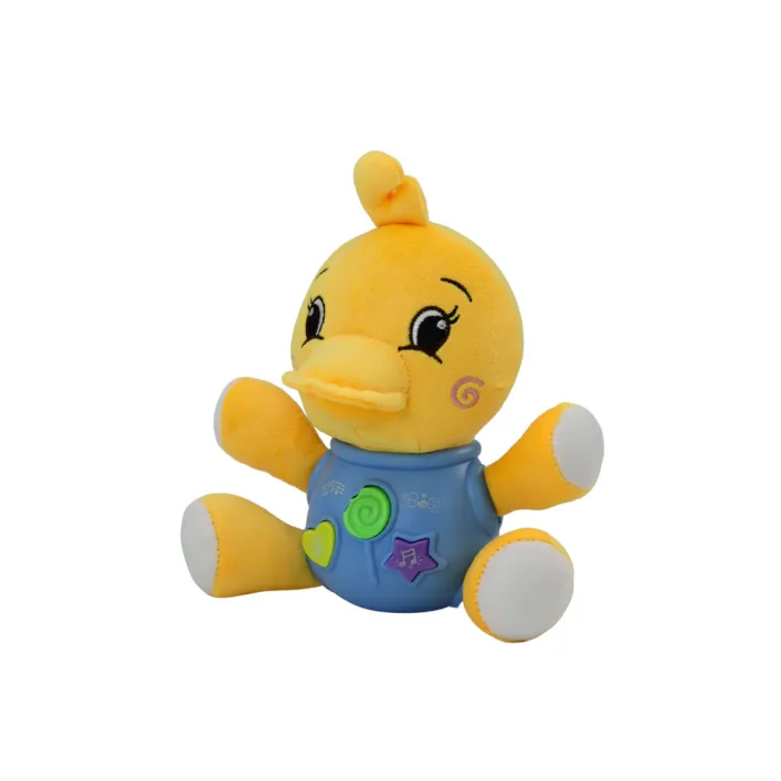 Plush Duck Interactive Plush Yellow Playing 19 cm Pliušiniai žaislai