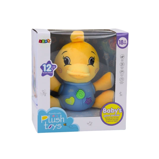 Plush Duck Interactive Plush Yellow Playing 19 cm Pliušiniai žaislai