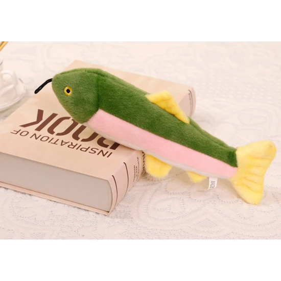 Plush Fish with Squeaker Colorful Mascot 30cm Pliušiniai žaislai