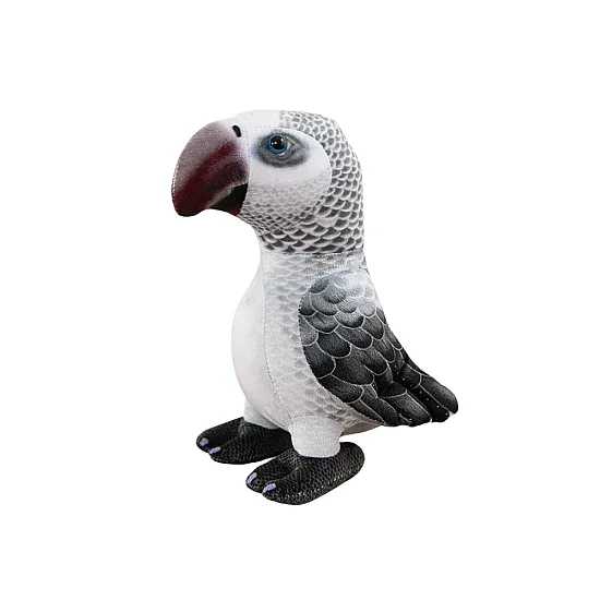 Plush Gray Parrot Mascot 20 cm Pliušiniai žaislai