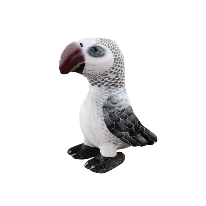 Plush Gray Parrot Mascot 20 cm Pliušiniai žaislai