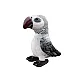 Plush Gray Parrot Mascot 20 cm Pliušiniai žaislai