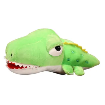 Plush green crocodile paw 30 cm