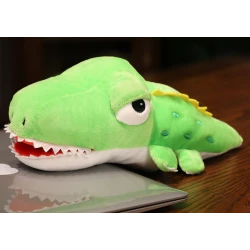 Pliušinis žalias krokodilas 30 cm
