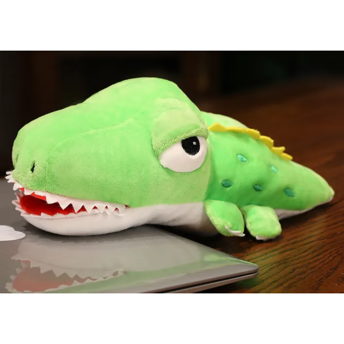Plush green crocodile 30 cm