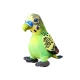 Plush Green Parrot Mascot 20 cm Pliušiniai žaislai