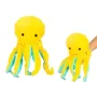 Pliušinis aštuonkojis geltonos spalvos 25 cm