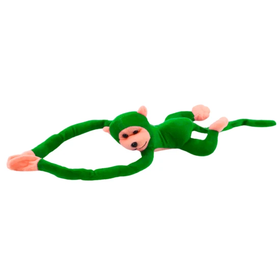 Plush Monkey Mascot with Sound, Green 80 cm Pliušiniai žaislai